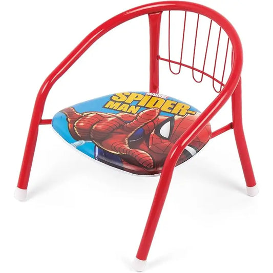 Silla Spiderman infantil para interior exterior de metal 35.5x30x33.5CM