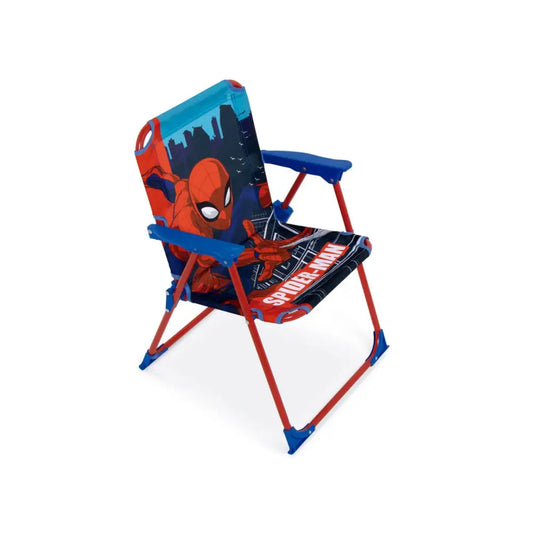 Silla Spiderman plegable infantil para interior exterior playa piscina 38X32X53CM