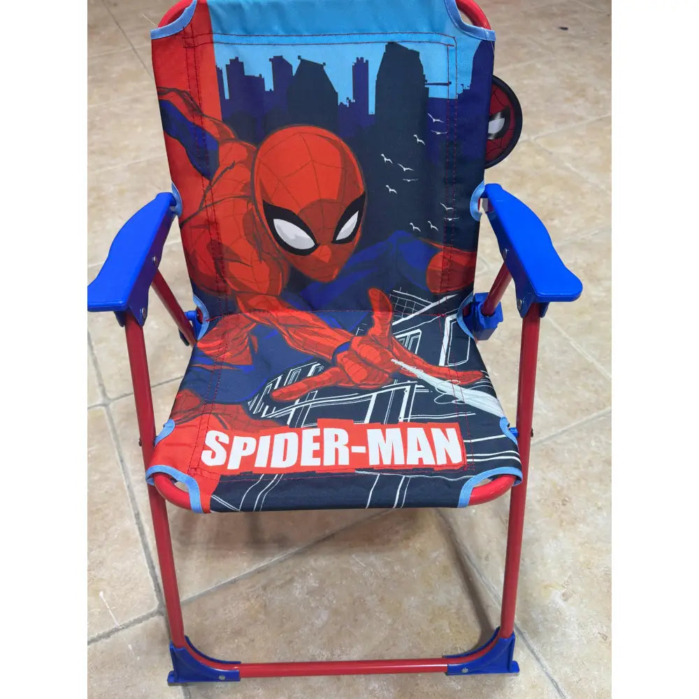 Silla Spiderman plegable infantil para interior exterior playa piscina 38X32X53CM