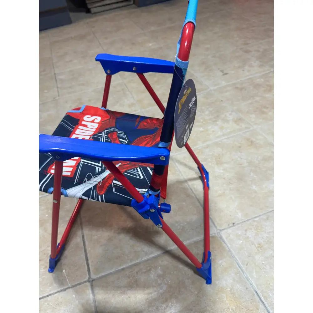 Silla Spiderman plegable infantil para interior exterior playa piscina 38X32X53CM
