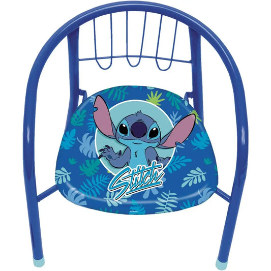 Silla Stitch infantil para interior exterior de metal 35.5x30x33.5CM