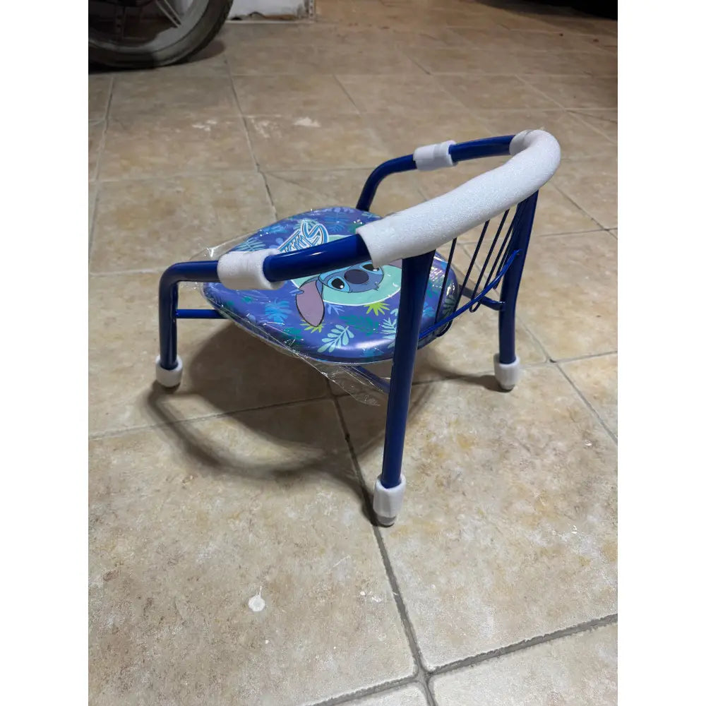 Silla Stitch infantil para interior exterior de metal 35.5x30x33.5CM