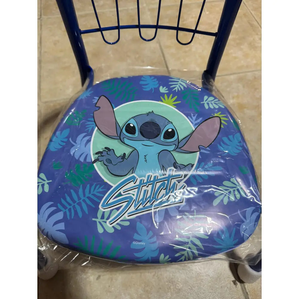 Silla Stitch infantil para interior exterior de metal 35.5x30x33.5CM