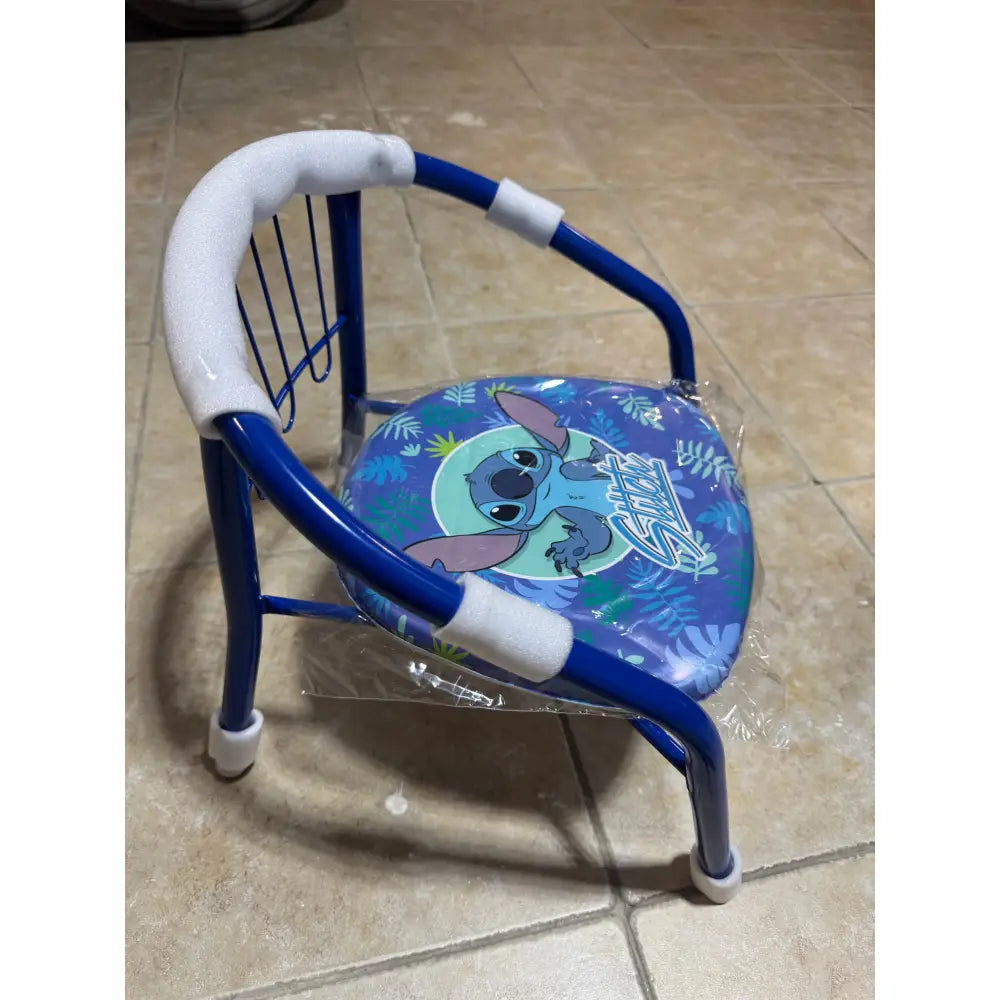 Silla Stitch infantil para interior exterior de metal 35.5x30x33.5CM