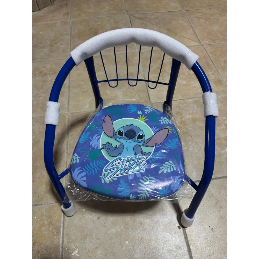 Silla Stitch infantil para interior exterior de metal 35.5x30x33.5CM