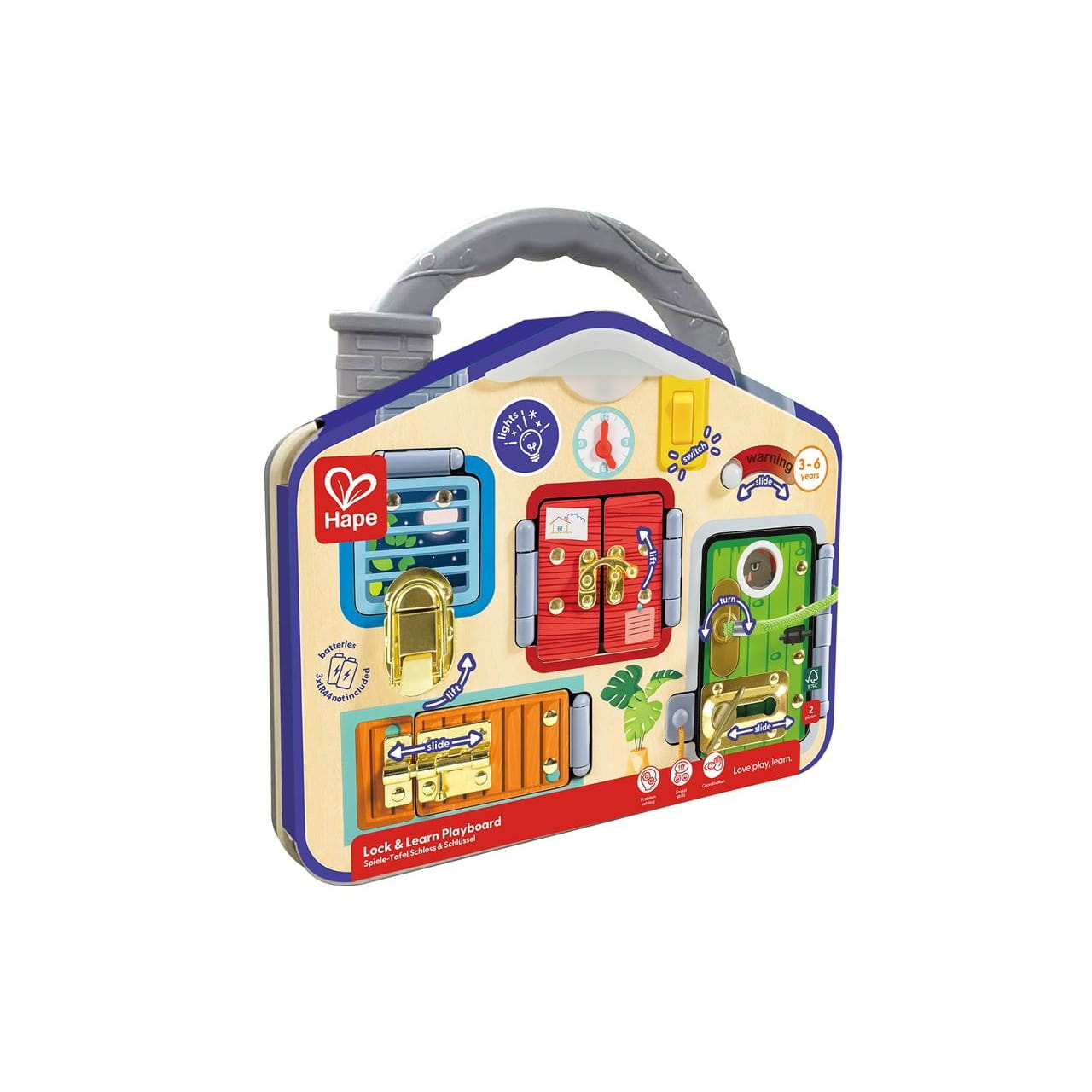 Tablero de juego interactivo bloquea y aprende con bloques de colores para niños