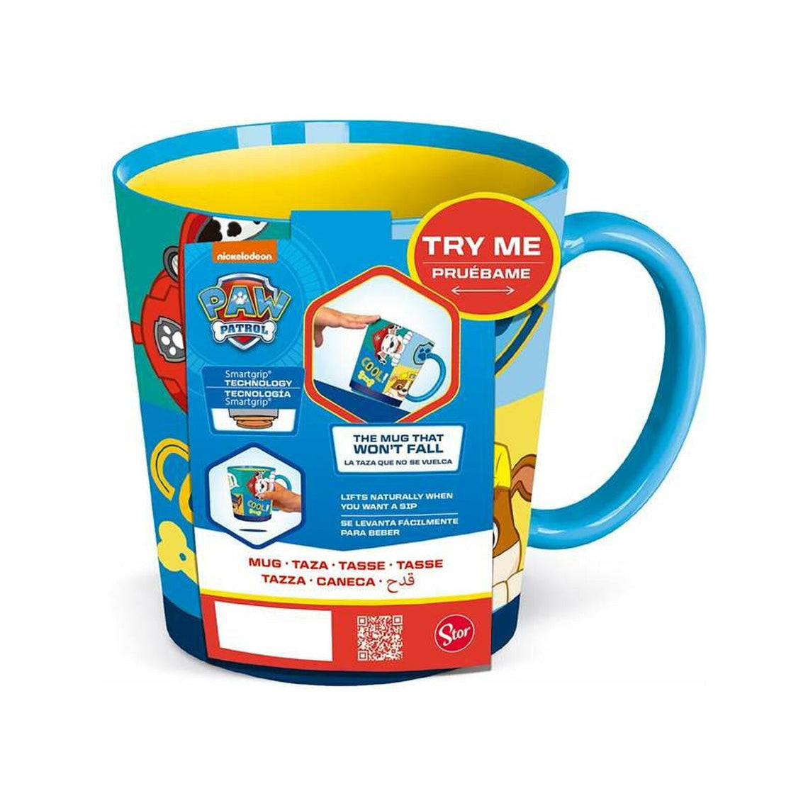 Taza antivuelco infantil Patrulla canina (Paw Patrol) 410ml con Smart Grip