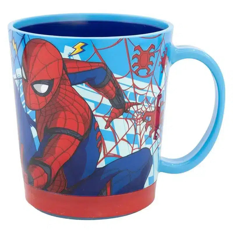 Taza antivuelco infantil Spiderman Marvel 410ml con Smart Grip