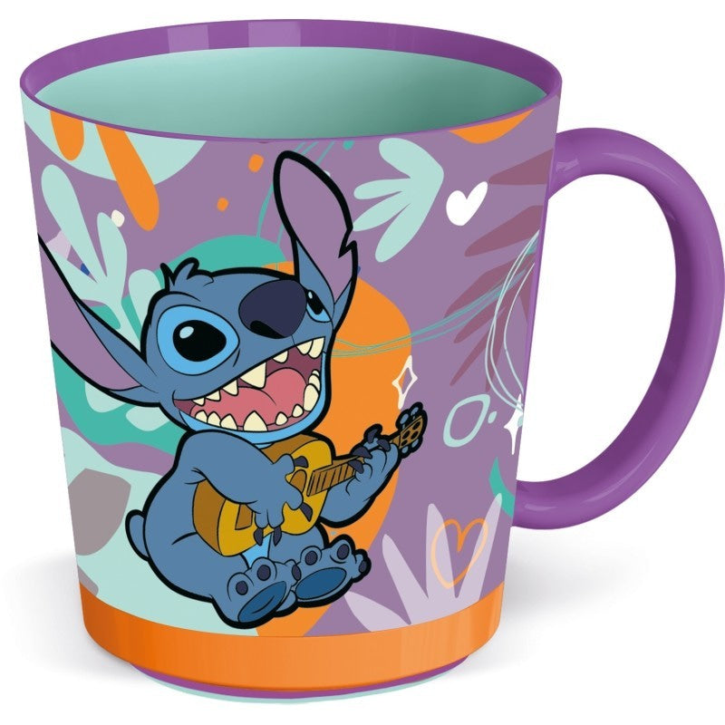 Taza antivuelco infantil Stitch Disney 410ml con Smart Grip