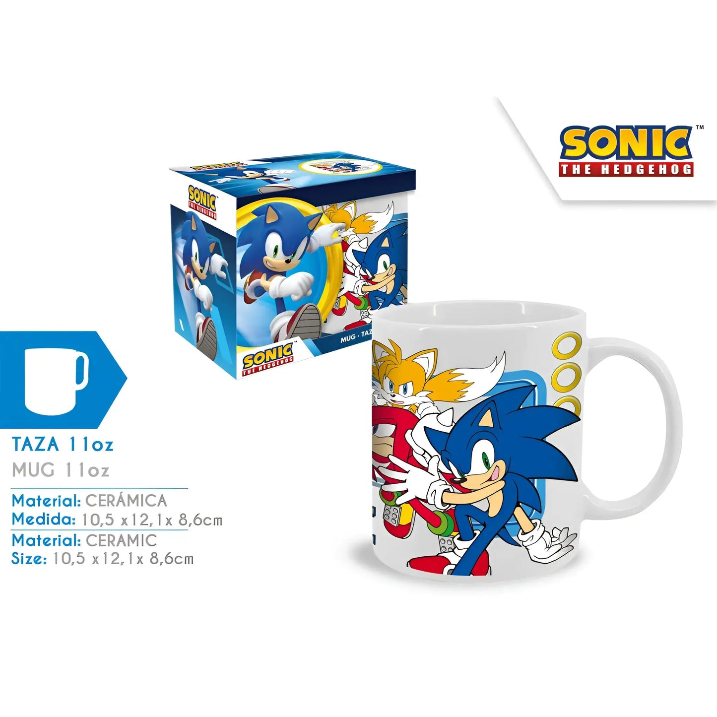 Taza de cerámica SONIC 330ml