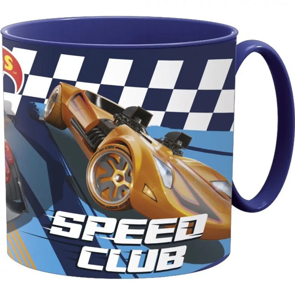 Taza vaso infantil microondas HOT WHEELS blue fire 265ML
