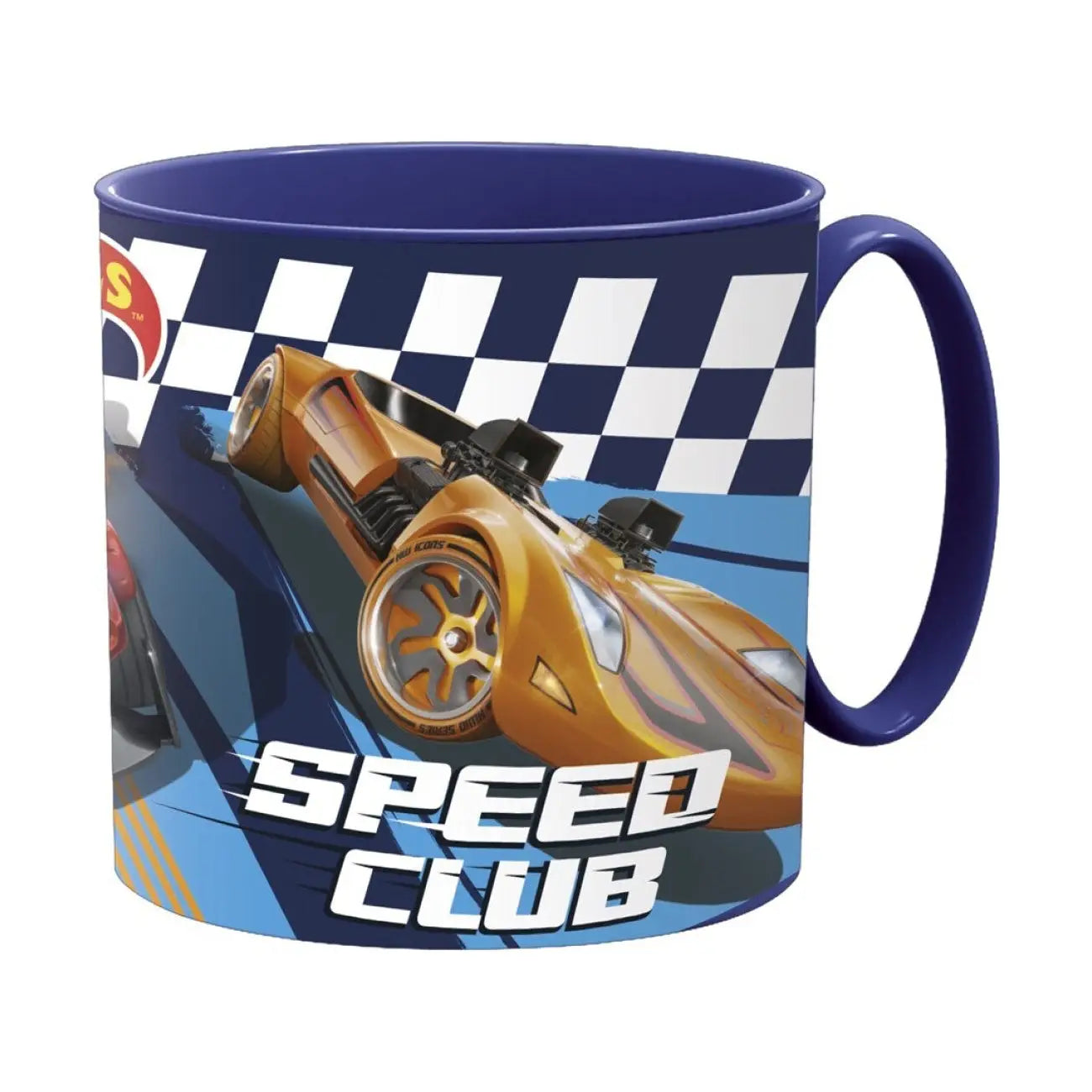 Taza vaso infantil microondas HOT WHEELS blue fire 265ML