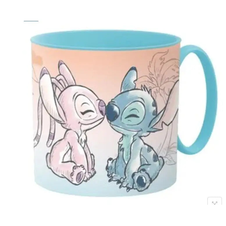 Taza vaso infantil microondas STITCH sketchook 265ML