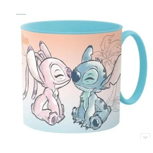 Taza vaso infantil microondas STITCH sketchook 265ML