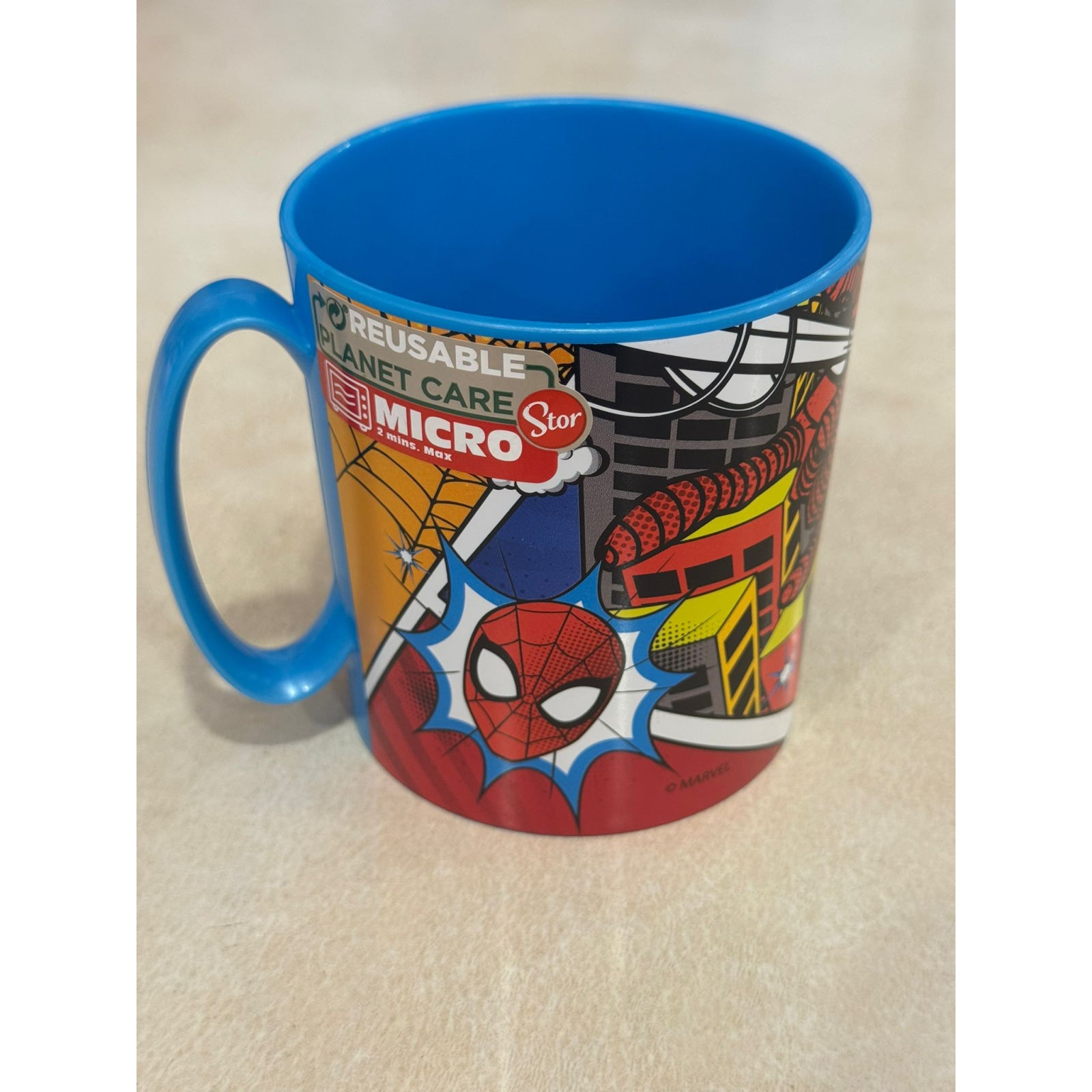 Taza vaso microondas 350ML SPIDERMAN