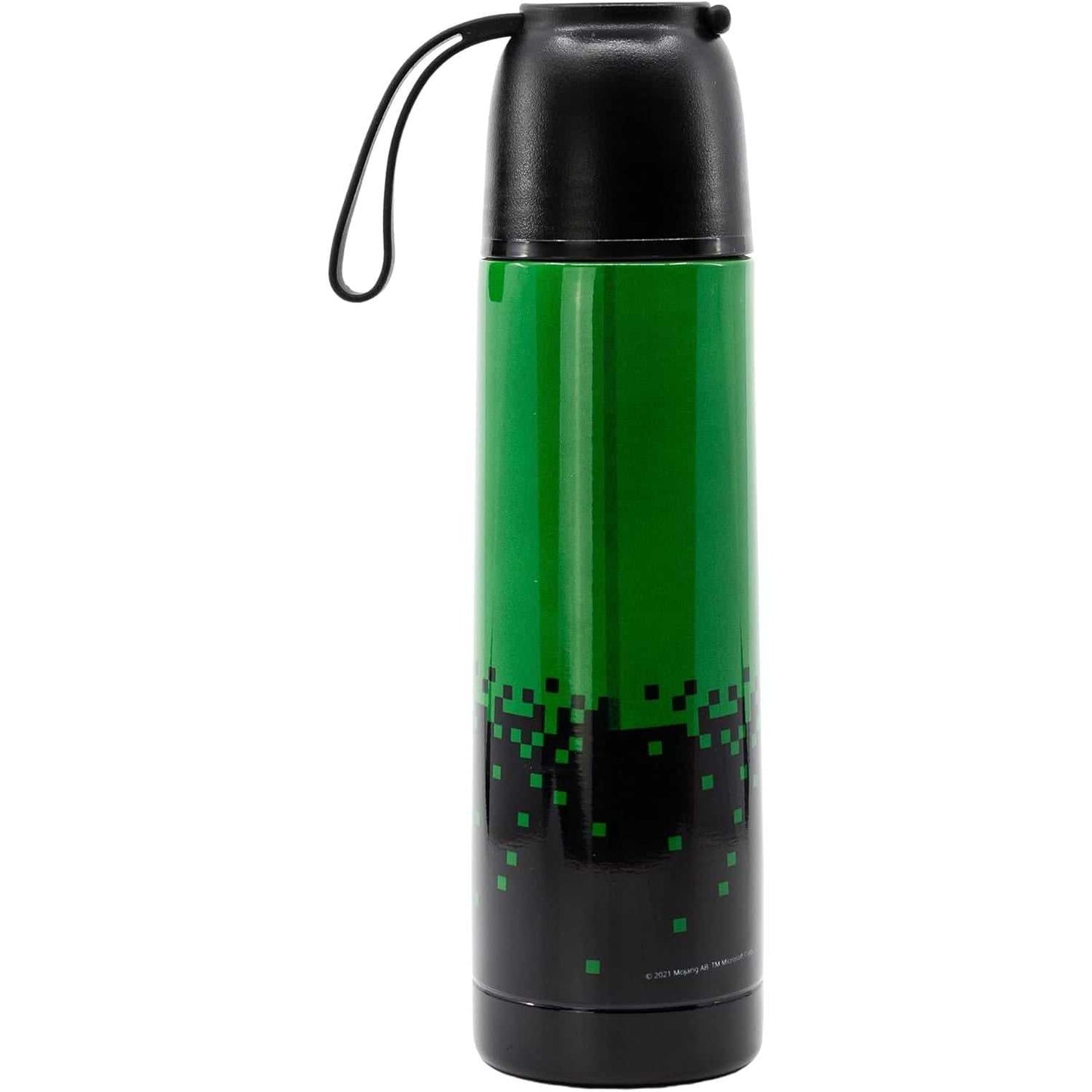 Termo de acero térmico Minecraft 495ml con vaso para bebidas calientes y frías