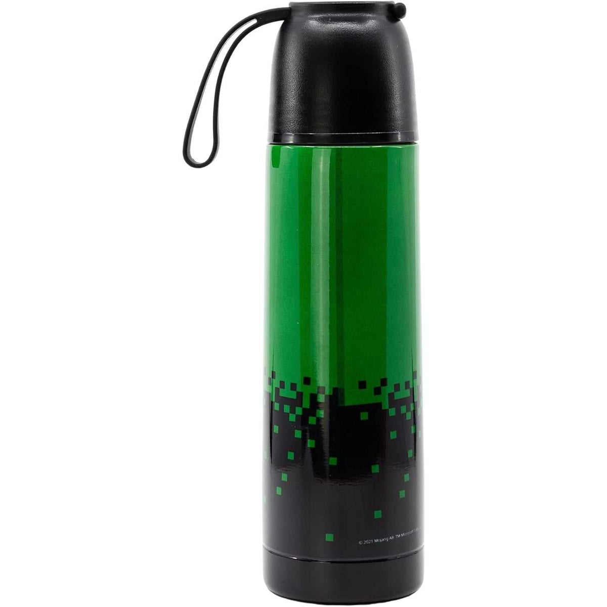Termo de acero térmico Minecraft 495ml con vaso para bebidas calientes y frías