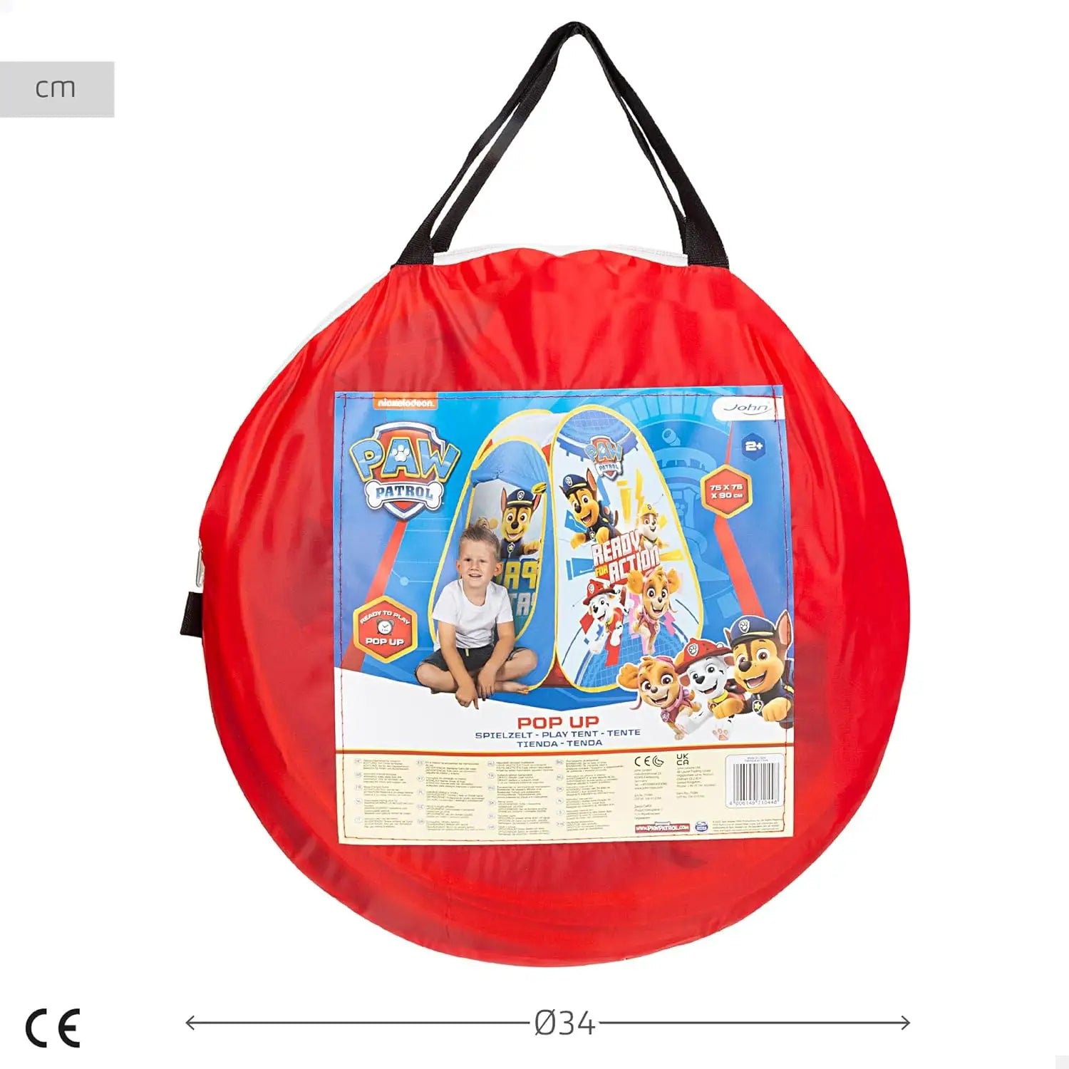 Tienda niños infantil pop up PATRULLA CANINA 75x75x90CM - campaña