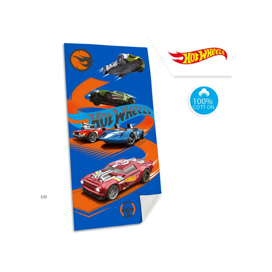 Toalla algodón HOT WHEELS 70x140cm playa o piscina