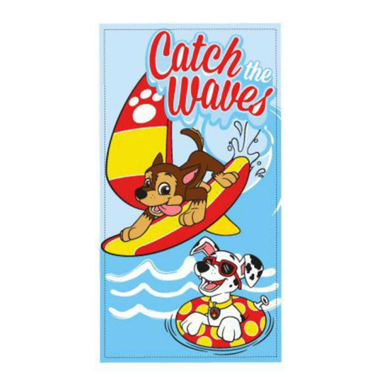Toalla infantil microfibra Patrulla Canina Chase 70x140 para playa y piscina