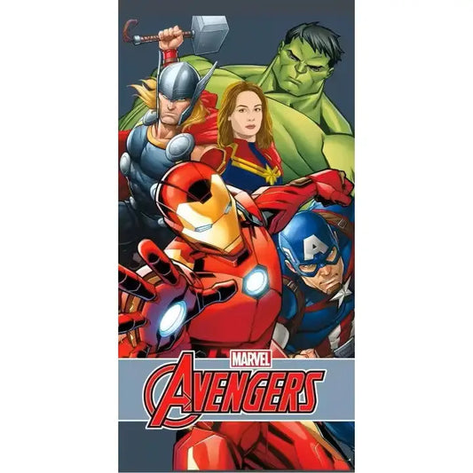 Toalla Playa Piscina Avengers 70x140cm infantil de microfibra para niños