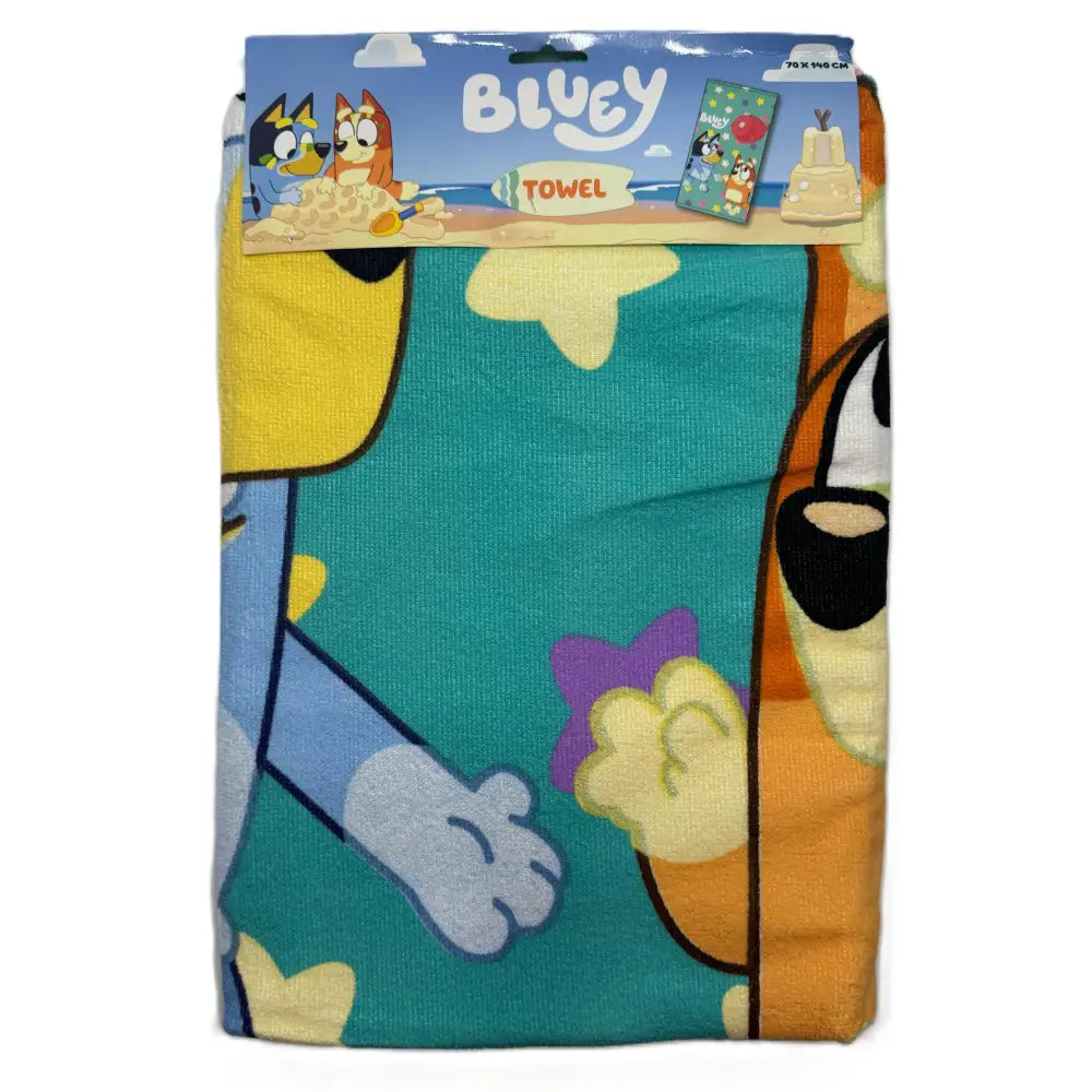 Toalla Playa Piscina Bluey Globo 70x140cm infantil de microfibra para niños