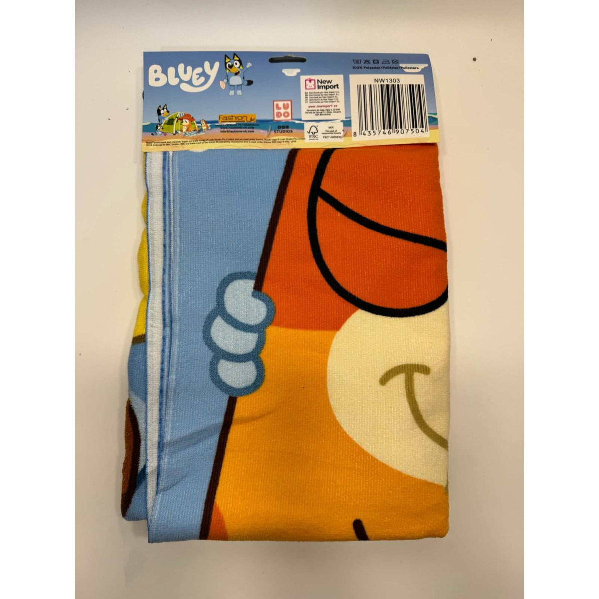 Toalla playa piscina Bluey infantil de microfibra