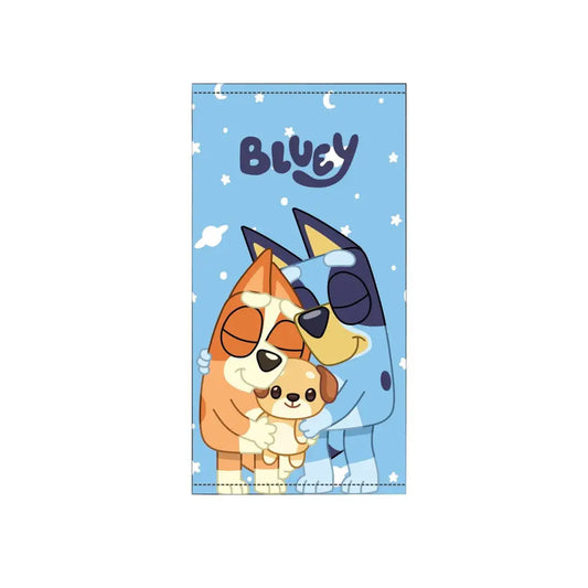 Toalla Playa Piscina Bluey Osito 70x140cm infantil de microfibra para niños