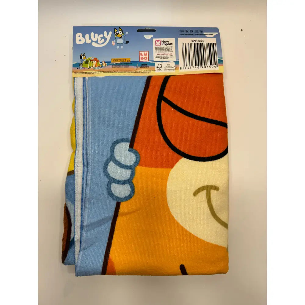 Toalla Playa Piscina Bluey Osito 70x140cm infantil de microfibra para niños