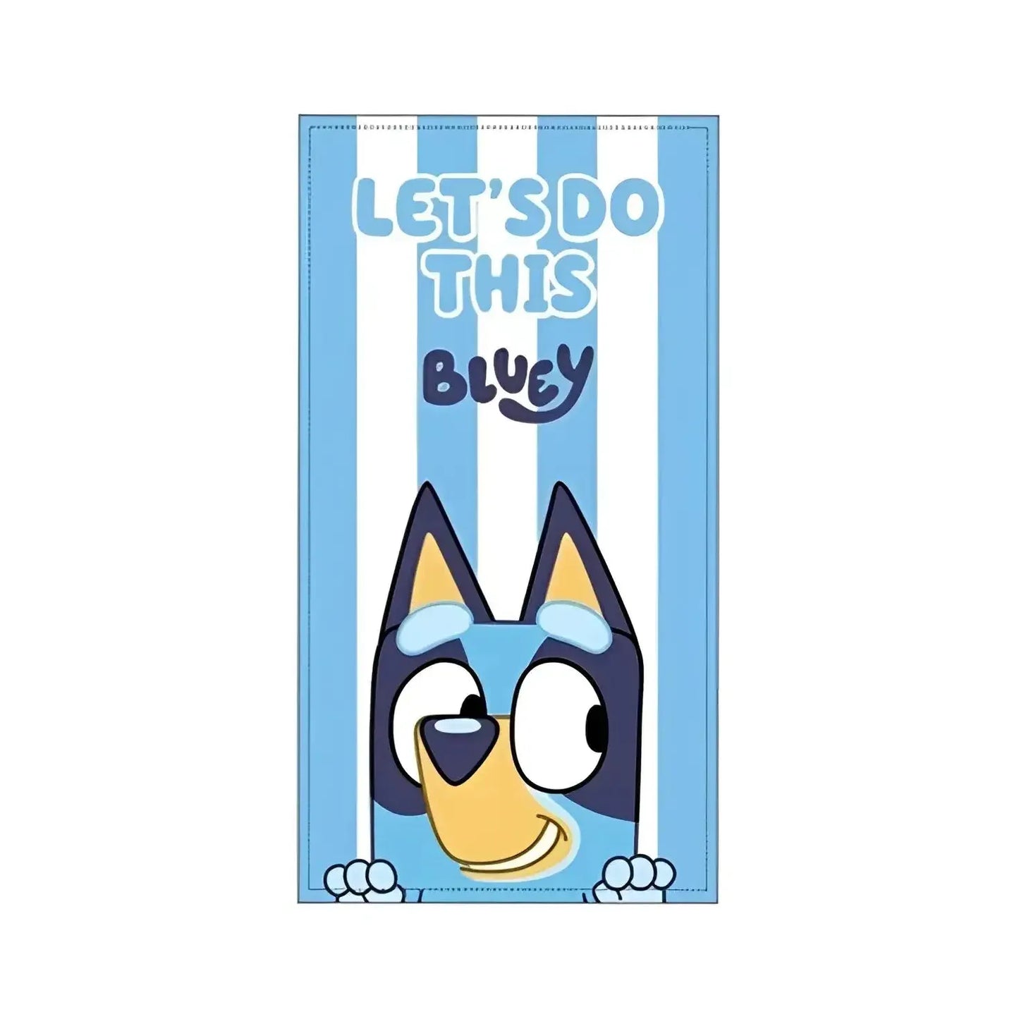 Toalla Playa Piscina Bluey Rayas 70x140cm infantil de microfibra para niños
