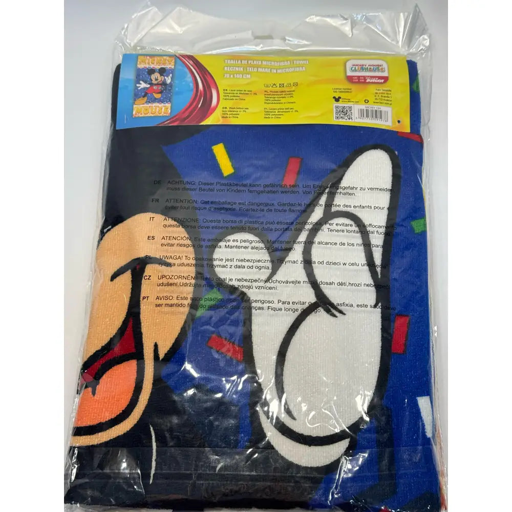 Toalla Playa Piscina Disney Mickey 70x140cm infantil de microfibra para niños Everest Sky
