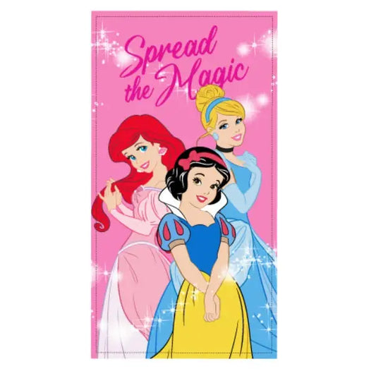 Toalla Playa Piscina Disney Princesas 70x140cm infantil de microfibra para niños