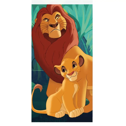 Toalla Playa Piscina Disney Rey Leon 70x140cm infantil de microfibra para niños leon