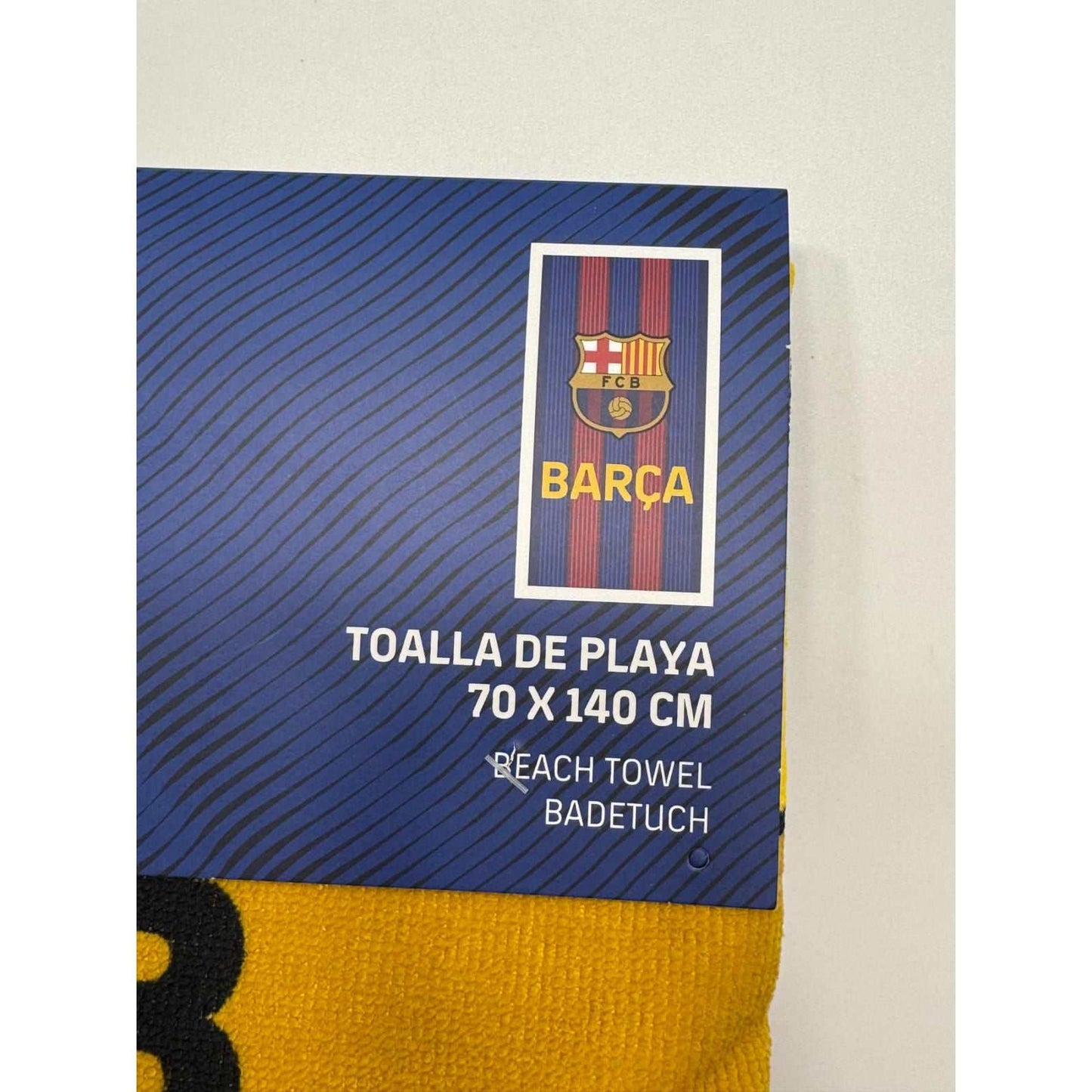 Toalla playa piscina FC Barcelona infantil de microfibra 70x140 cm