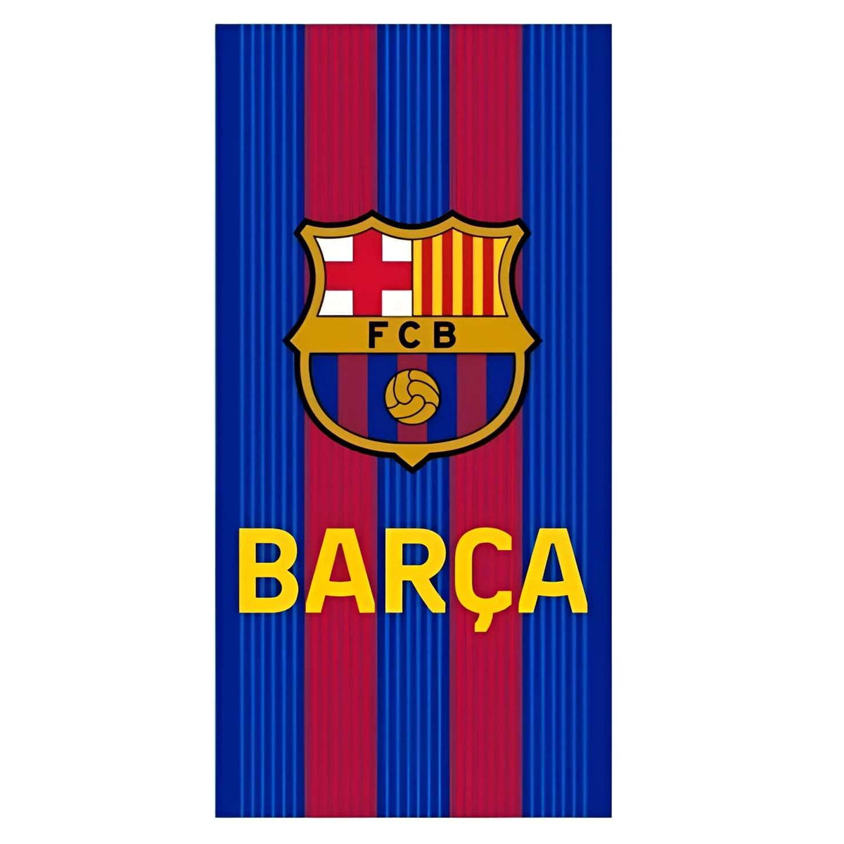Toalla playa piscina FC Barcelona infantil de microfibra 70x140 cm