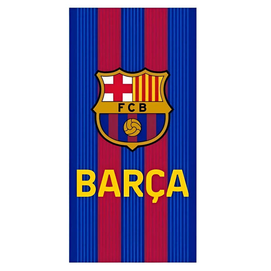 Toalla playa piscina FC Barcelona infantil de microfibra 70x140 cm
