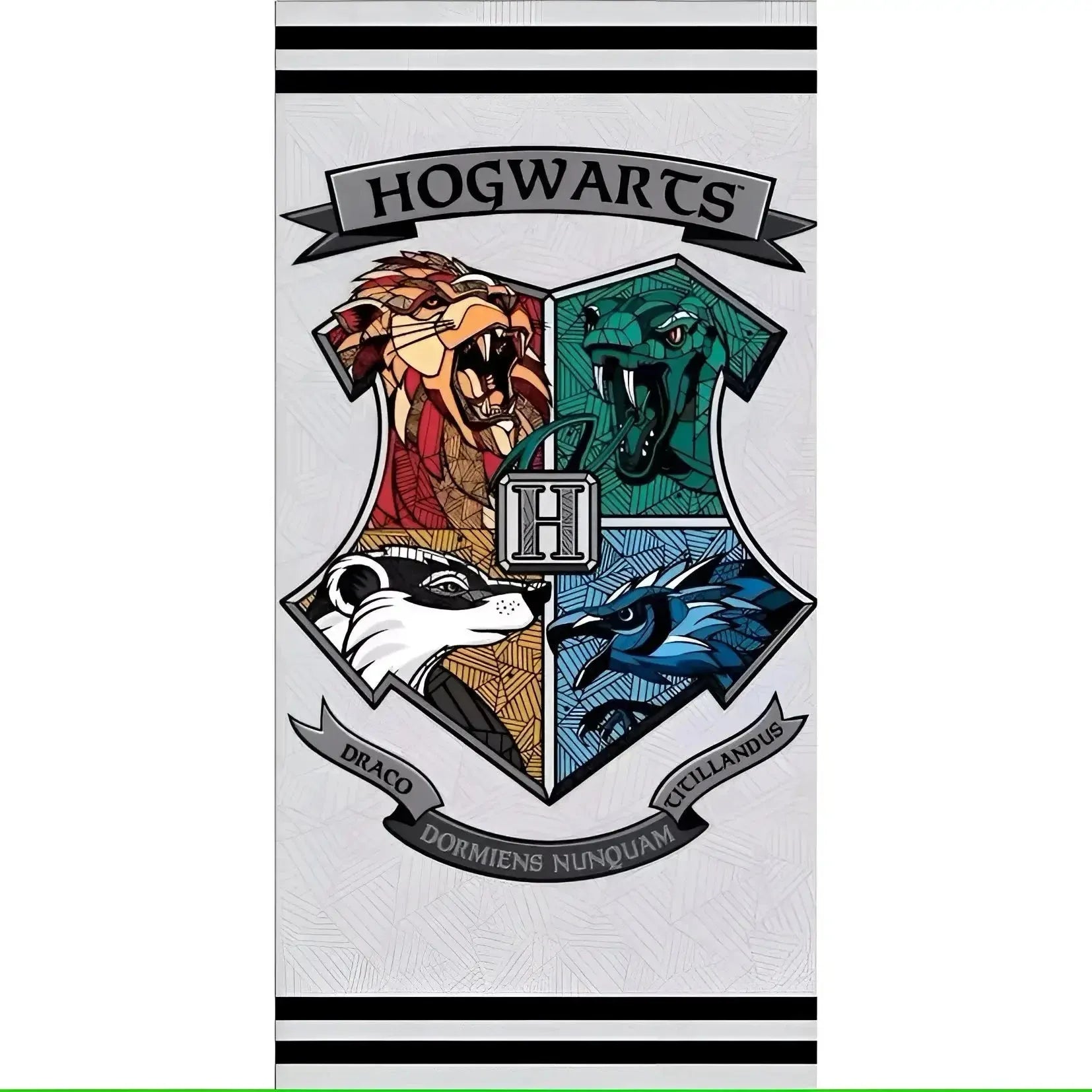 Toalla Playa Piscina Harry Potter Hogwarts 70x140cm infantil de microfibra para niños
