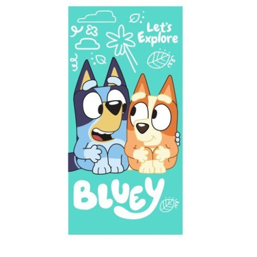Toalla Playa Piscina Infantil Bluey y Bingo de 70x140cm