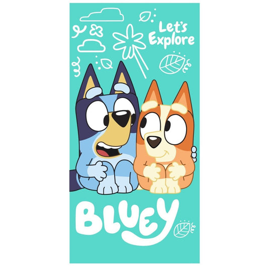 Toalla Playa Piscina Infantil Bluey y Bingo de 70x140cm