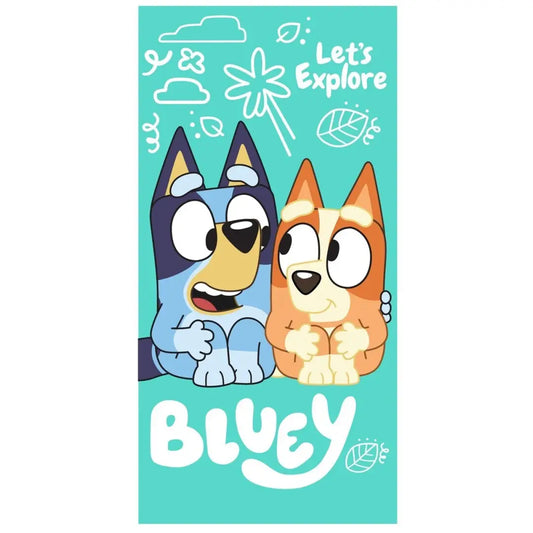 Toalla Playa Piscina Infantil Bluey y Bingo de 70x140cm