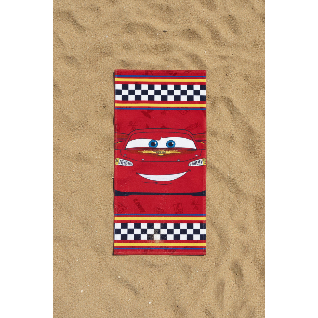 Toalla playa piscina infantil Cars Rayo McQueen Disney 70x140cm