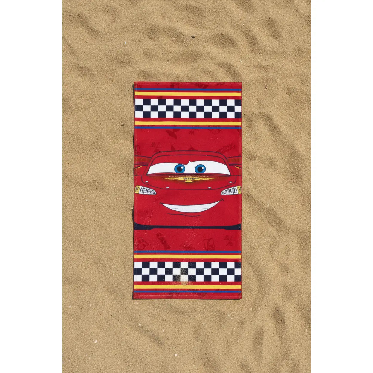 Toalla playa piscina infantil Cars Rayo McQueen Disney 70x140cm