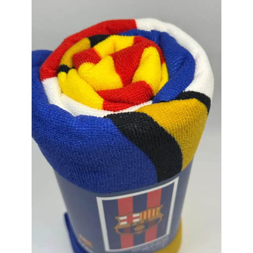 Toalla Playa Piscina Infantil FC Barcelona 100x180cm de microfibra para niños y adultos
