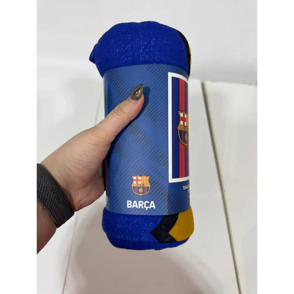 Toalla Playa Piscina Infantil FC Barcelona 70x140cm de microfibra para niños y adultos