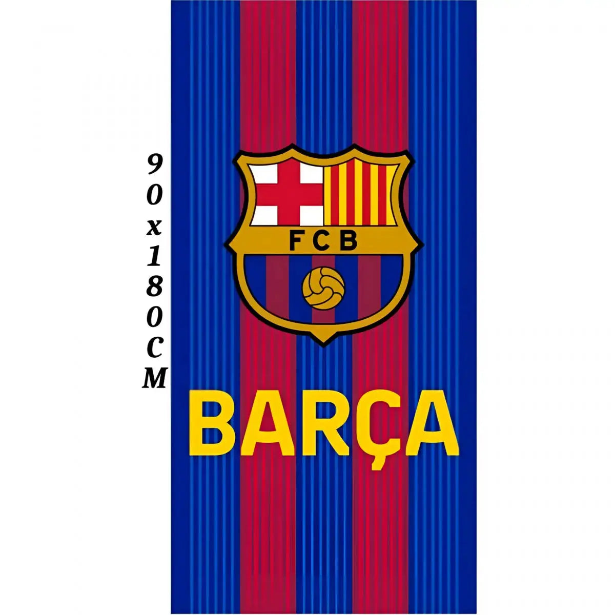 Toalla Playa Piscina Infantil FC Barcelona 90x180cm escudo