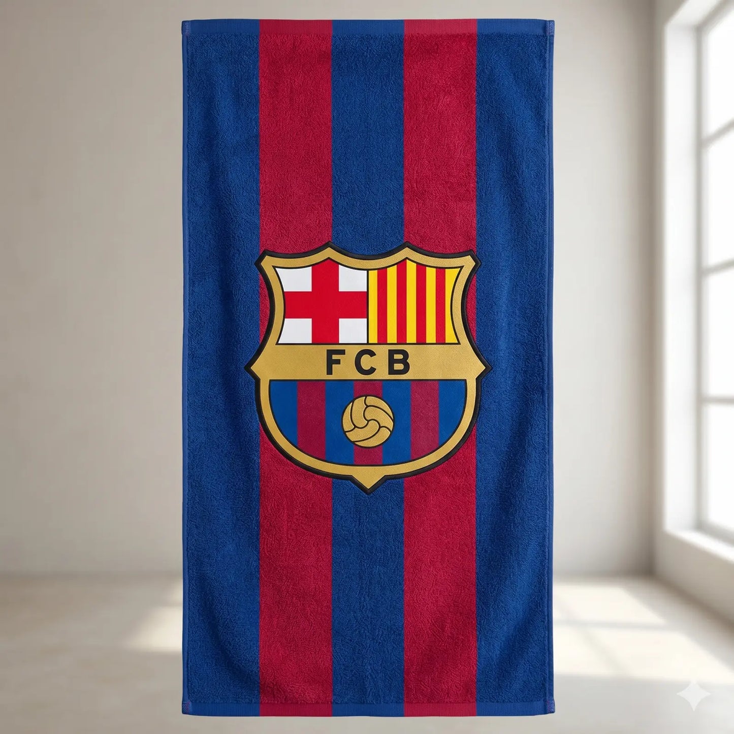 Toalla Playa Piscina Infantil FC Barcelona barça algodón de 75x150
