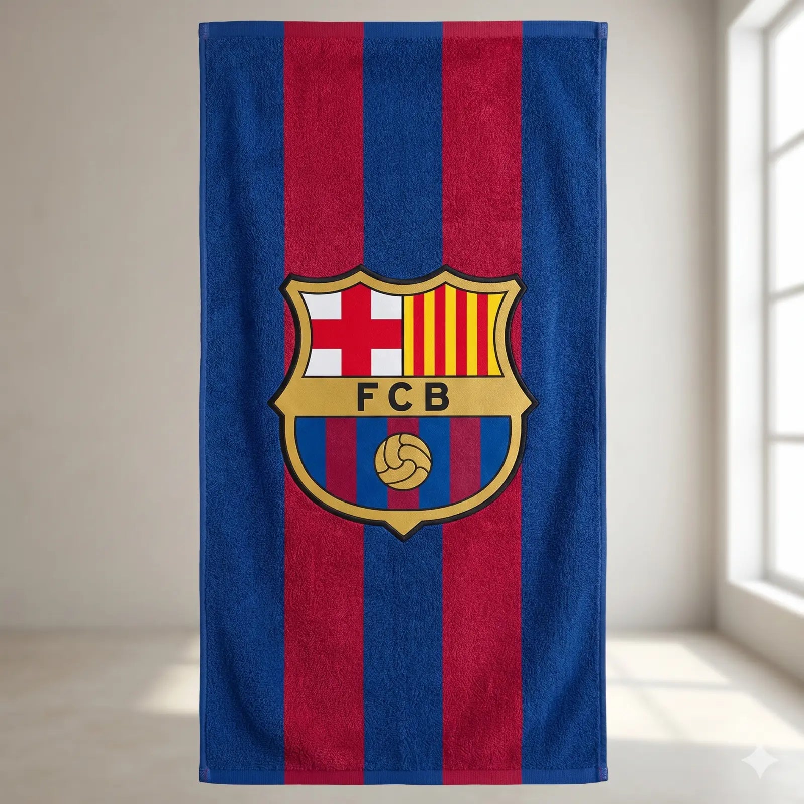 Toalla Playa Piscina Infantil FC Barcelona barça algodón de 75x150