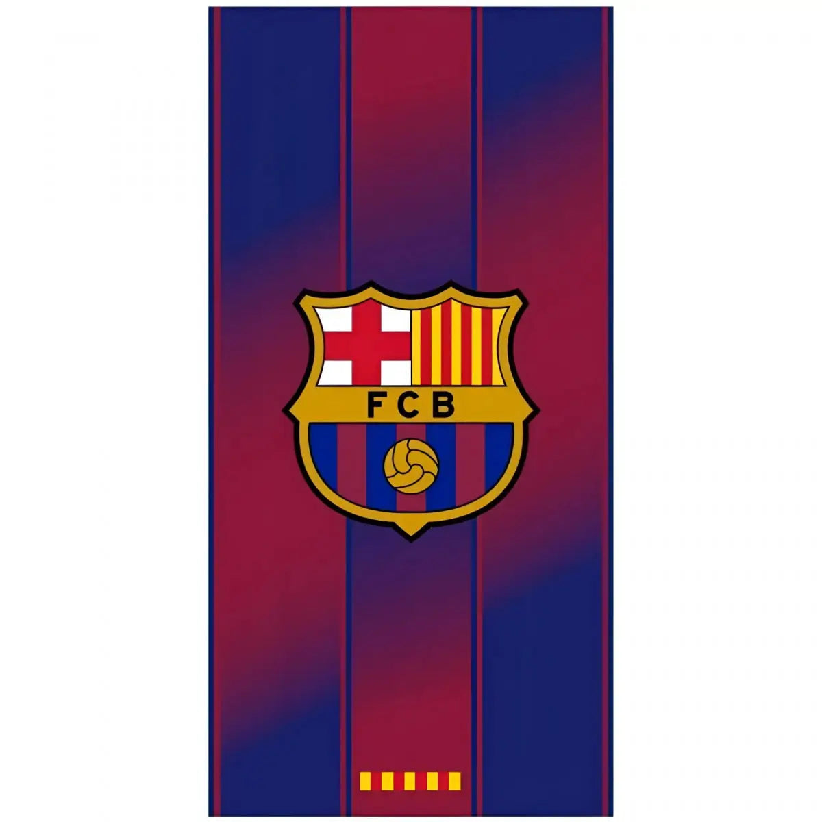 Toalla Playa Piscina Infantil FC Barcelona escudo degradado 70x140cm