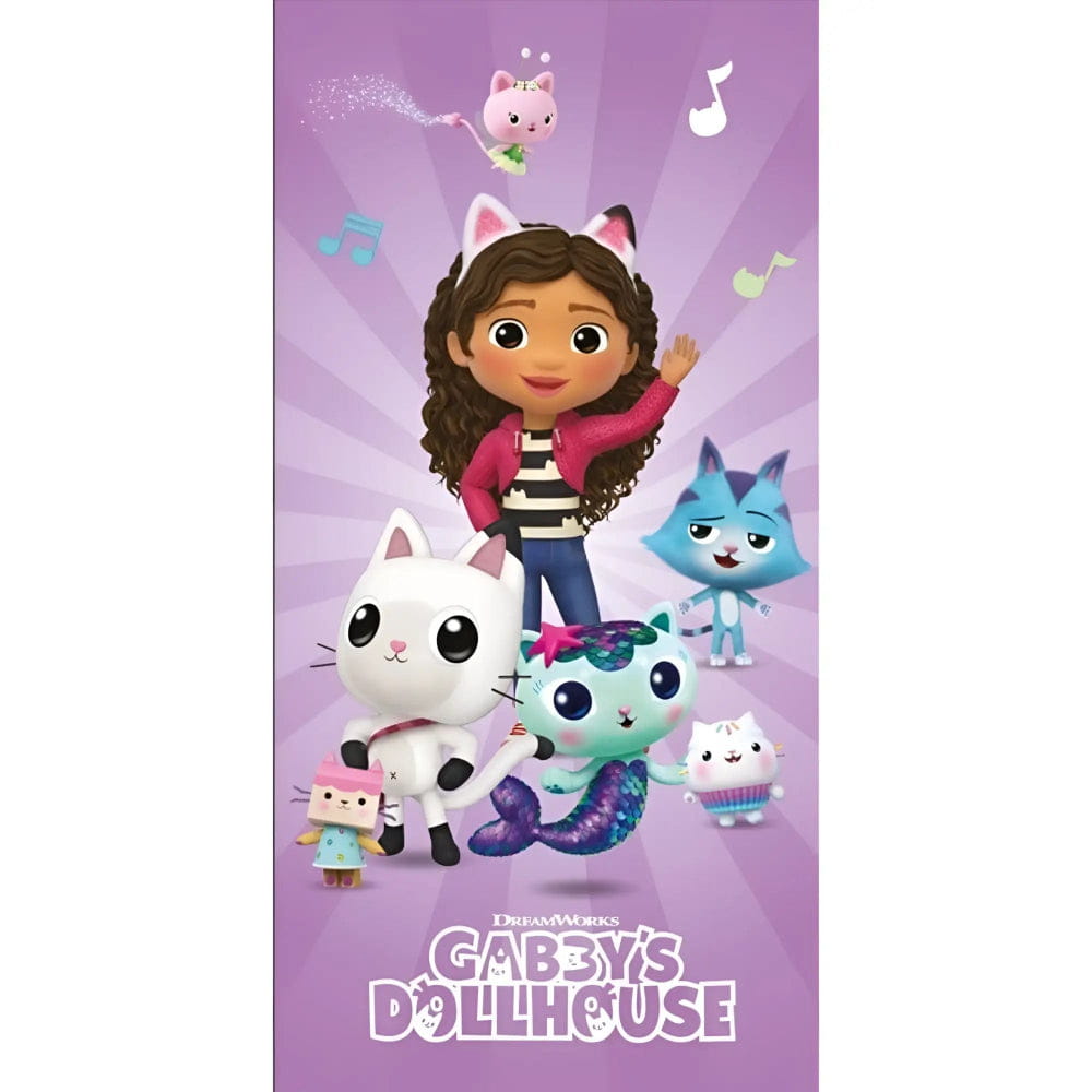 Toalla Playa Piscina infantil Gabby´s Dollhouse 70x140cm