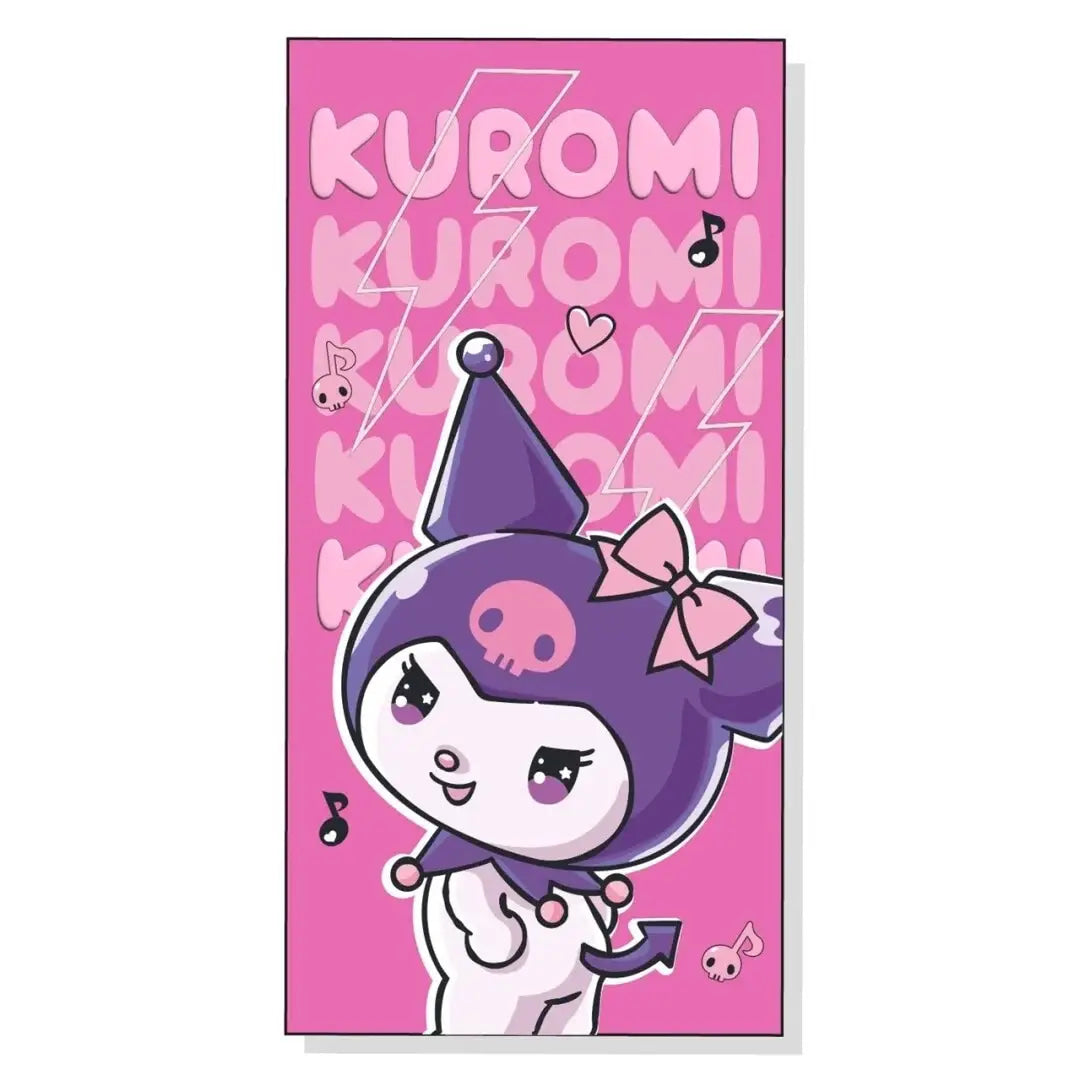 Toalla Playa Piscina infantil KUROMI 70x140cm